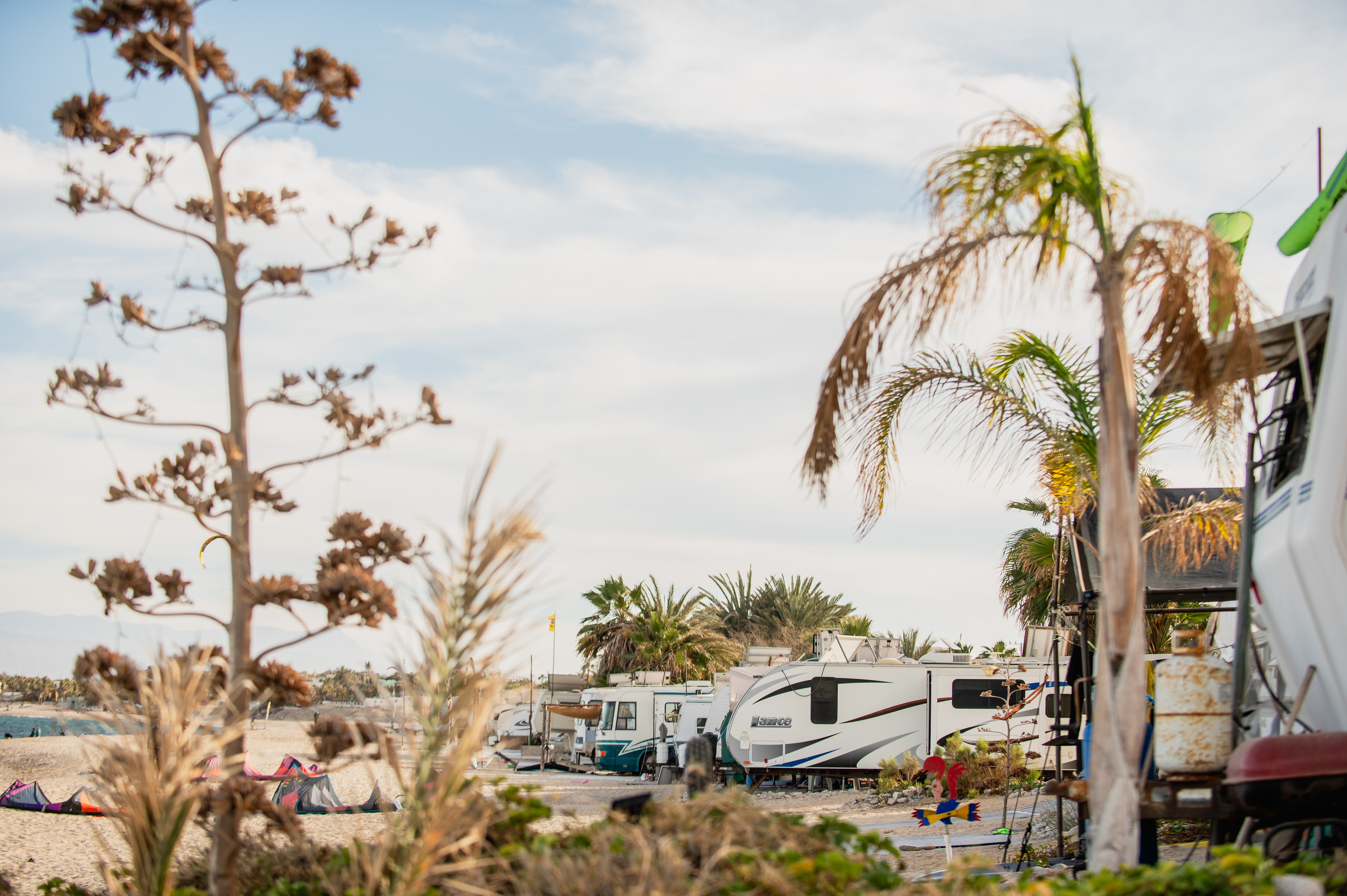 Muchas casas rodantes en La Ventana