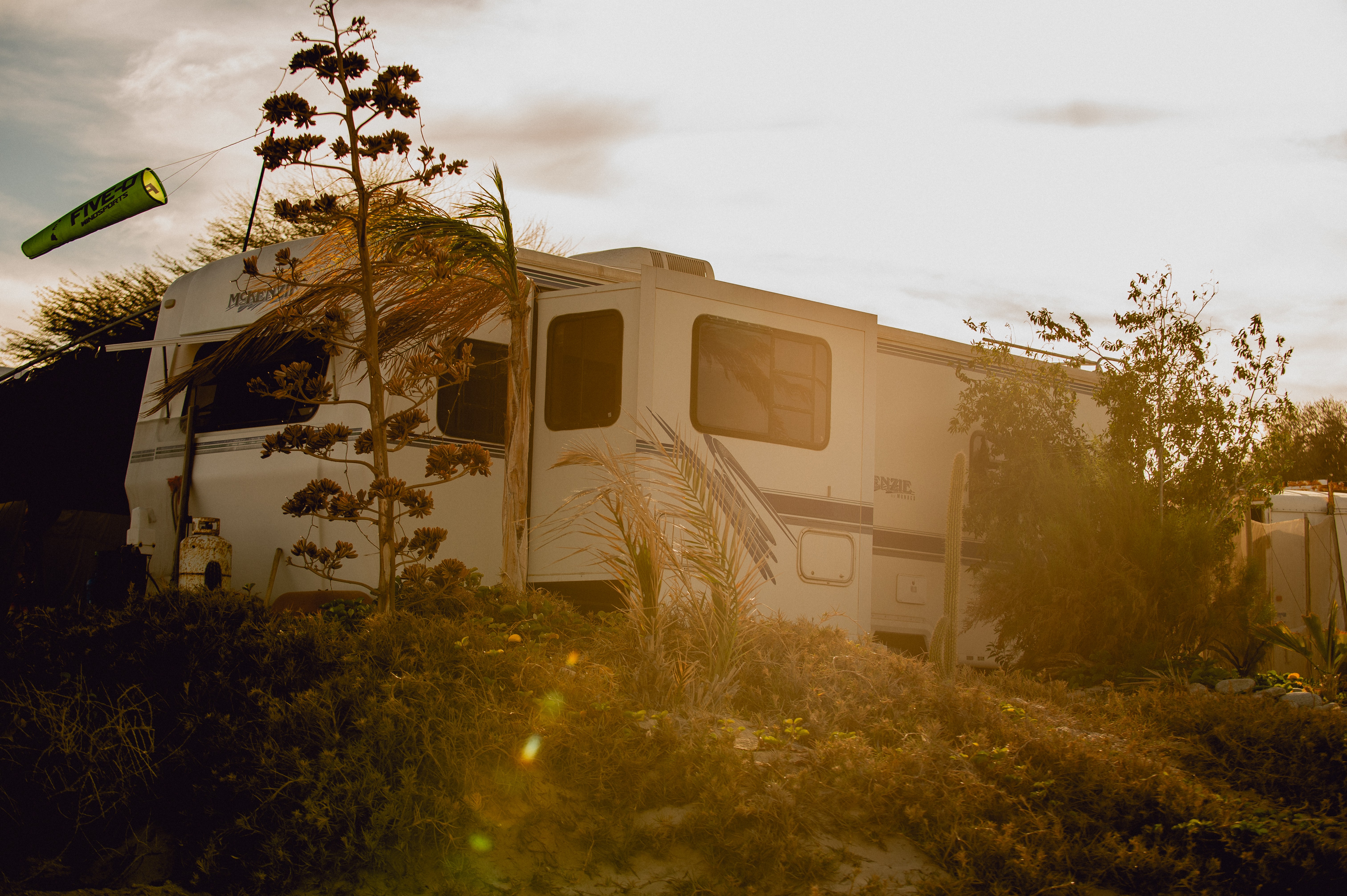 Casa Rodante al atardecer